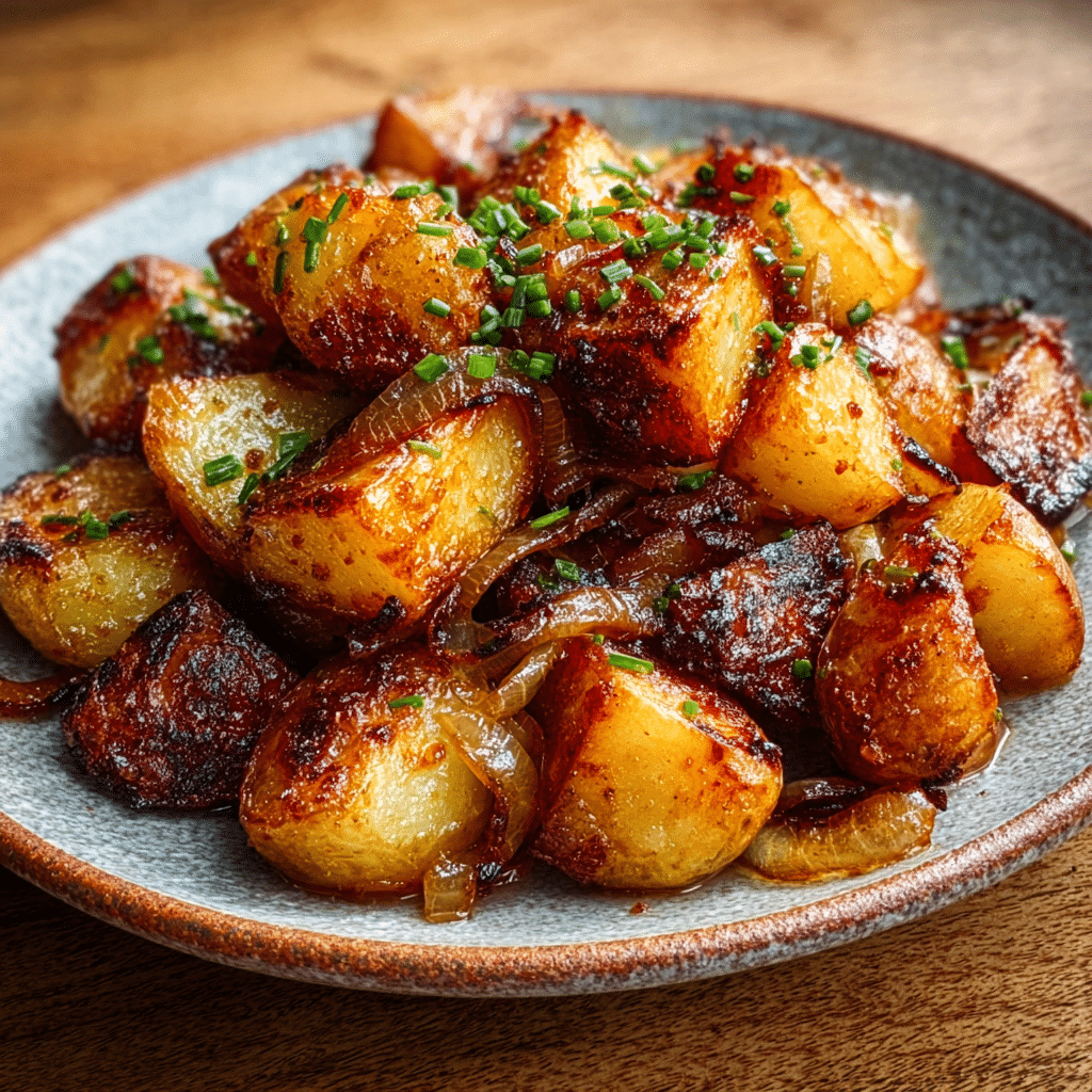 OVEN-FRIED POTATOES & ONIONS  — DON’T LOSE THIS!! Recipe - Recipe Image