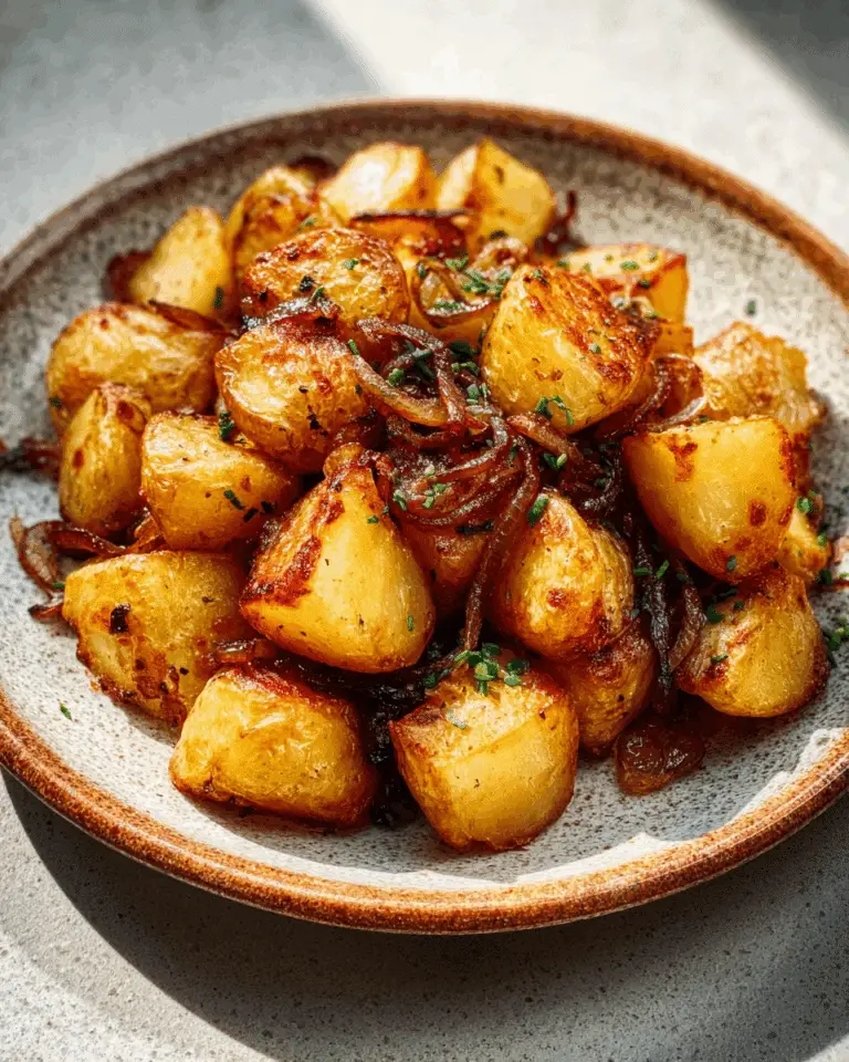 OVEN-FRIED POTATOES & ONIONS — DON’T LOSE THIS!! Recipe