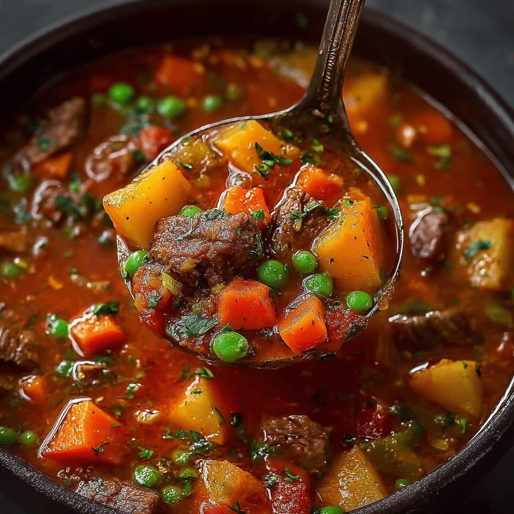 Hearty And Warm Beef Soup  Recipe - Recipe Image