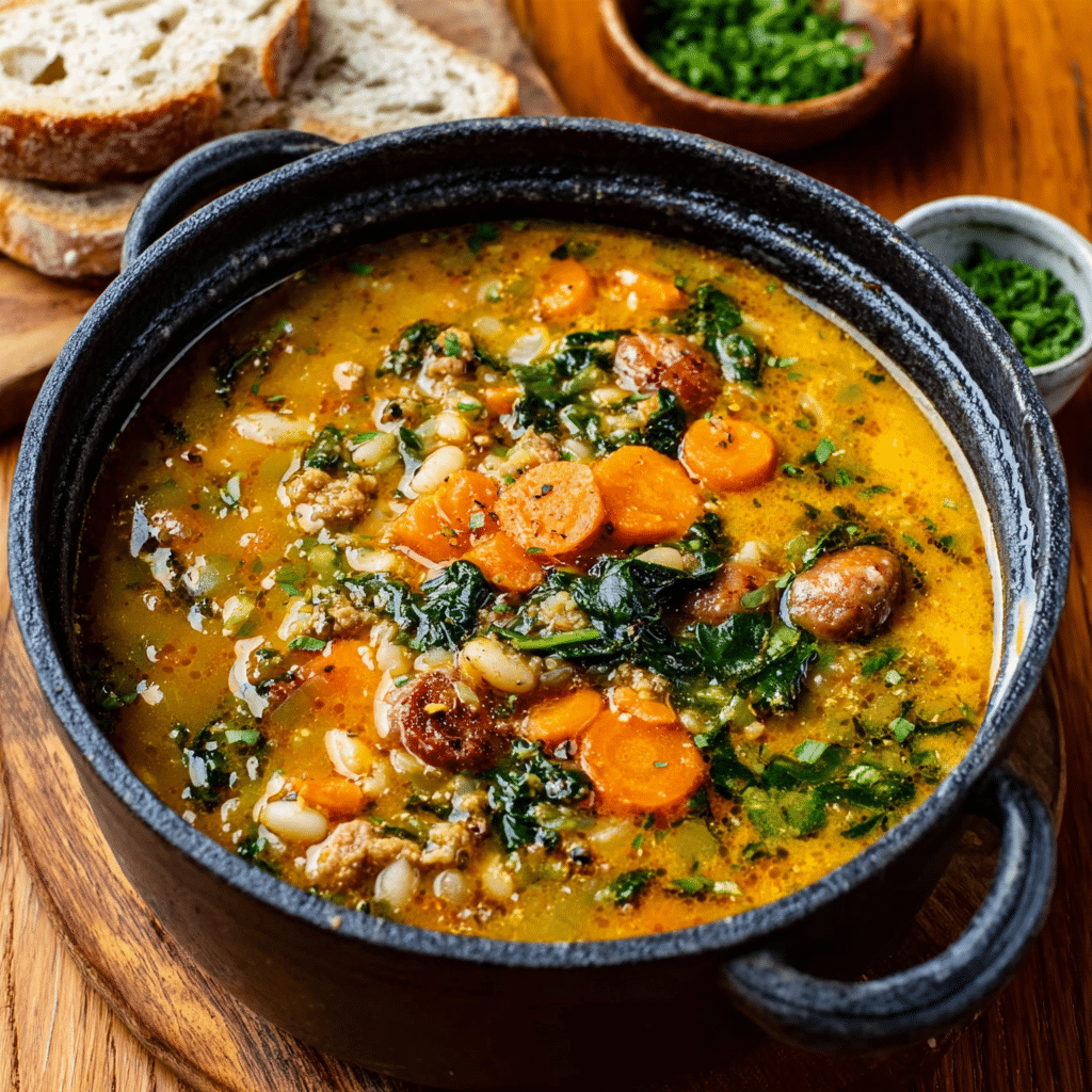 EASY Tuscan White Bean Soup RECIPE - Recipe Image
