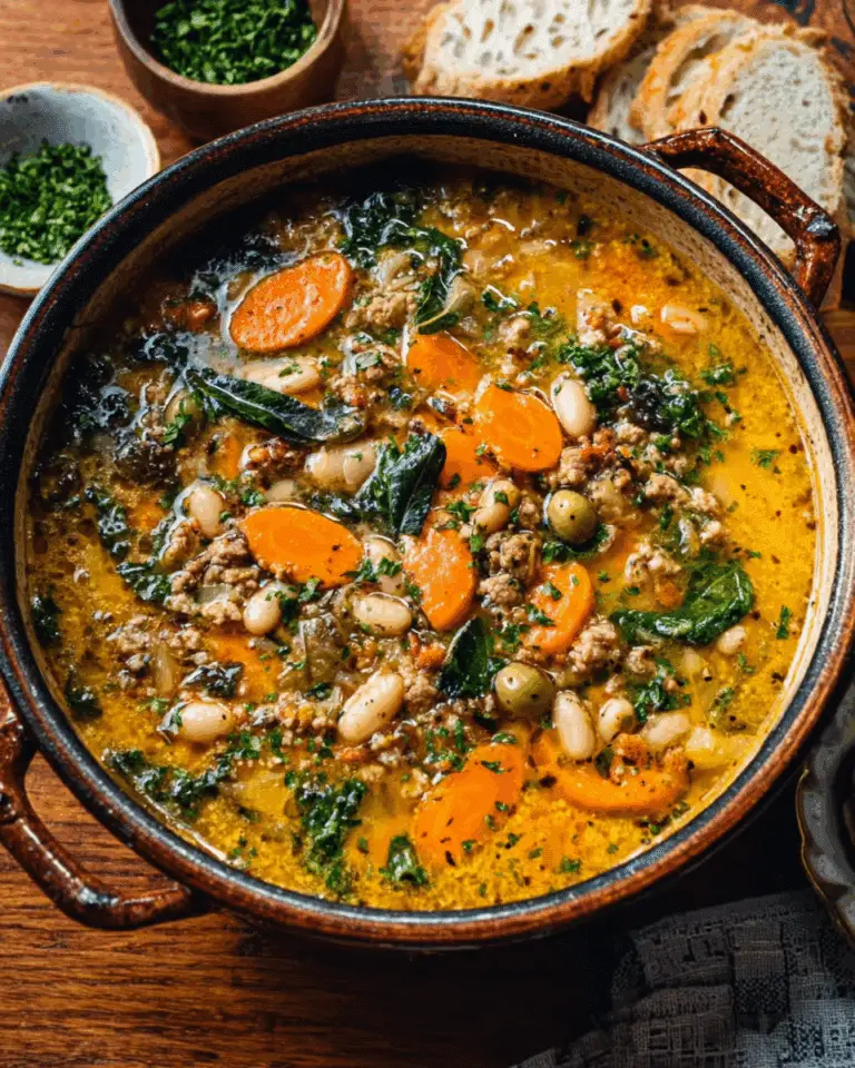 EASY Tuscan White Bean Soup RECIPE