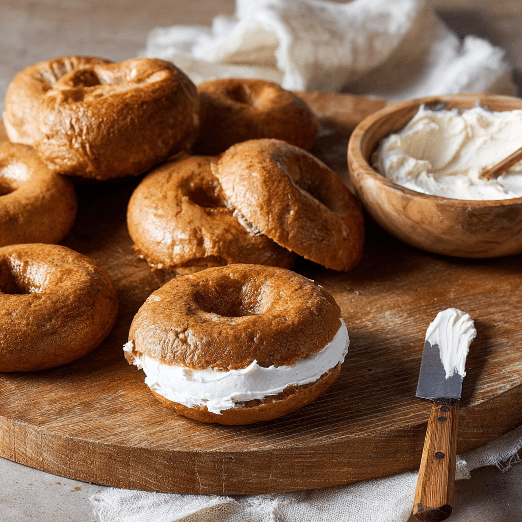 Pumpkin Bagels Recipe - Recipe Image