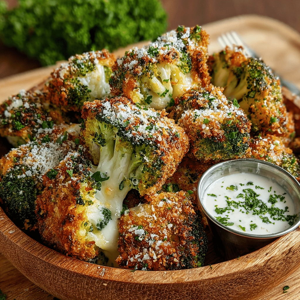 Air Fryer Broccoli Cheddar Poppers Recipe - Recipe Image