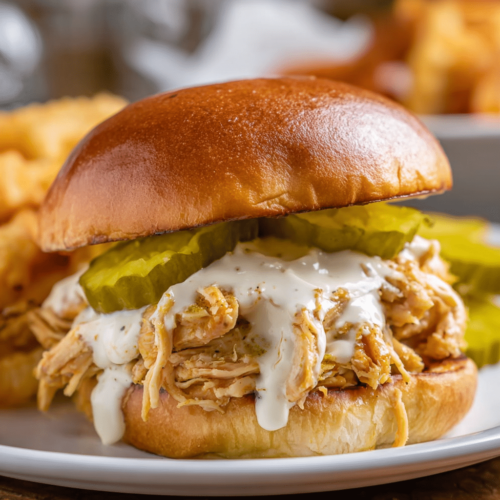Slow Cooker Nashville Hot Chicken Sandwiches Recipe - Recipe Image