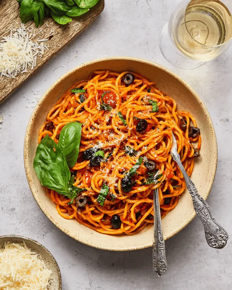 Easy Pasta Puttanesca Recipe (25 Minute One Pot) Recipe