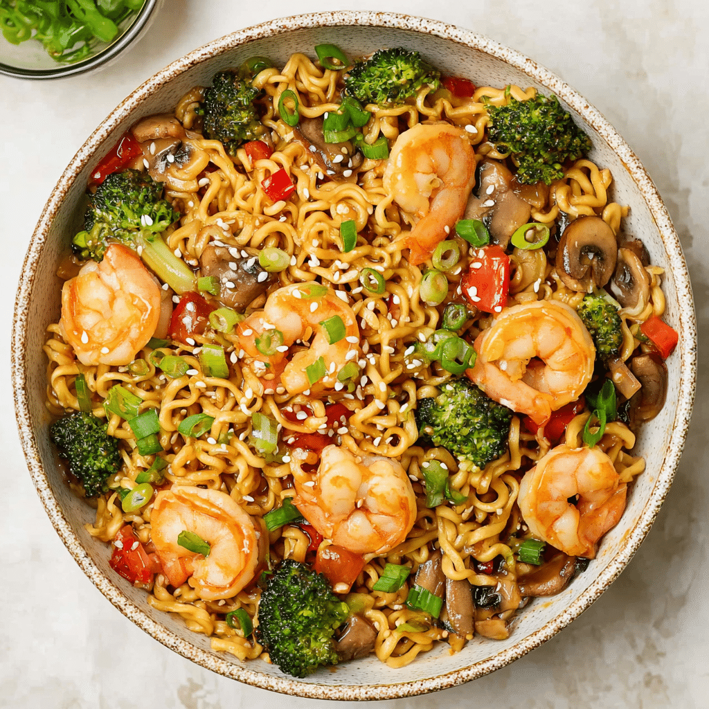 Shrimp With Ramen Recipe - Recipe Image