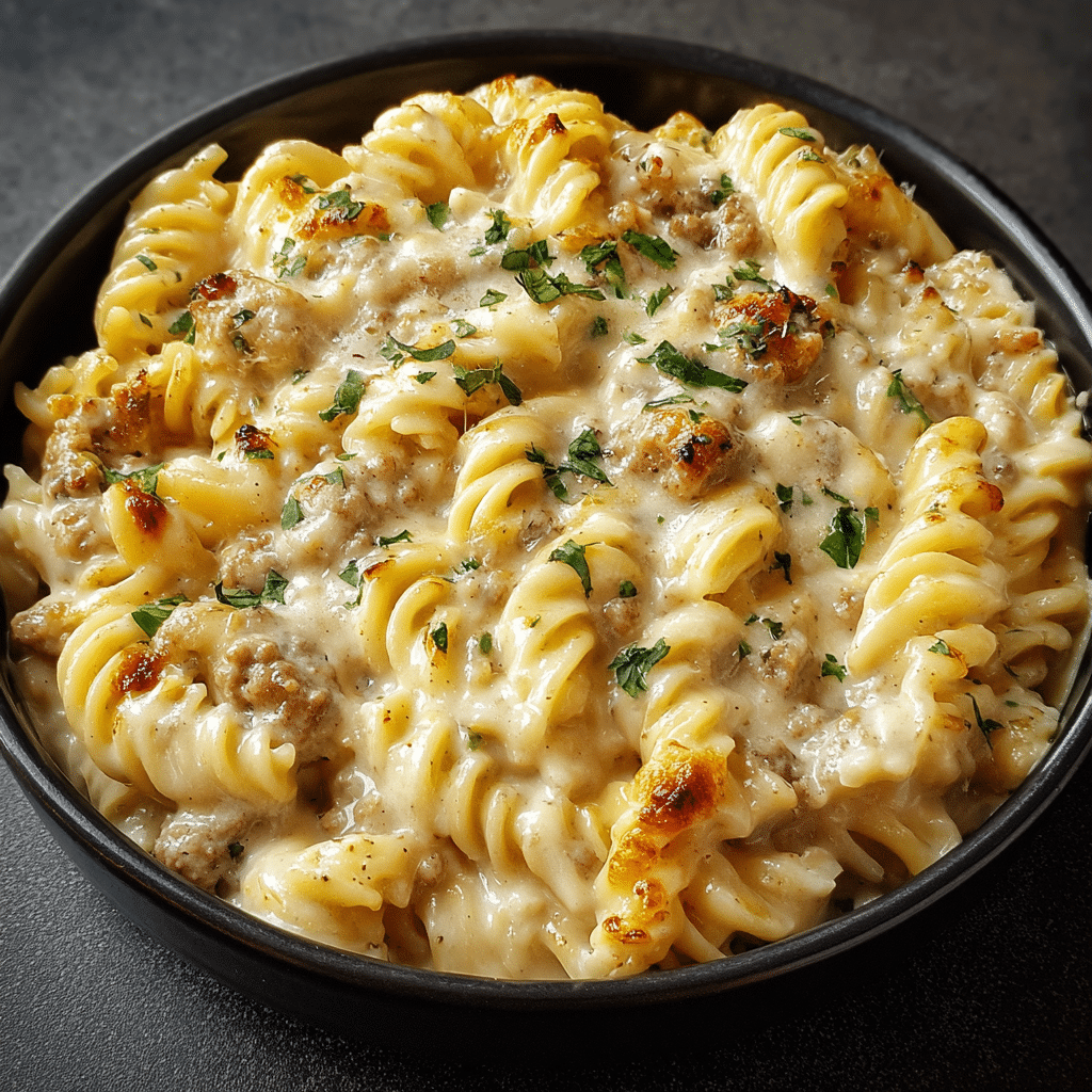 The Best Crockpot Garlic Parmesan Chicken Pasta Recipe - Recipe Image