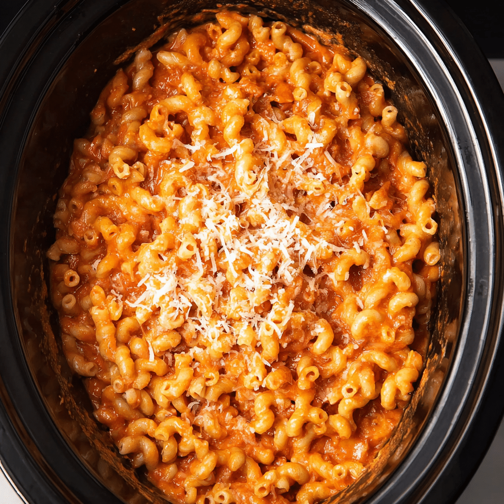 Slow Cooker Creamy Chicken Pasta Recipe - Recipe Image