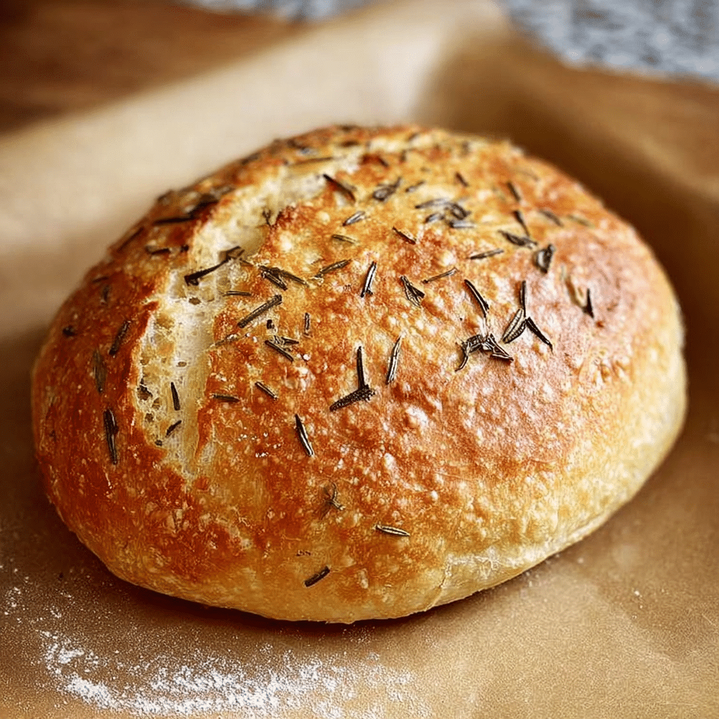 no-knead garlic bread that still works! Recipe - Recipe Image