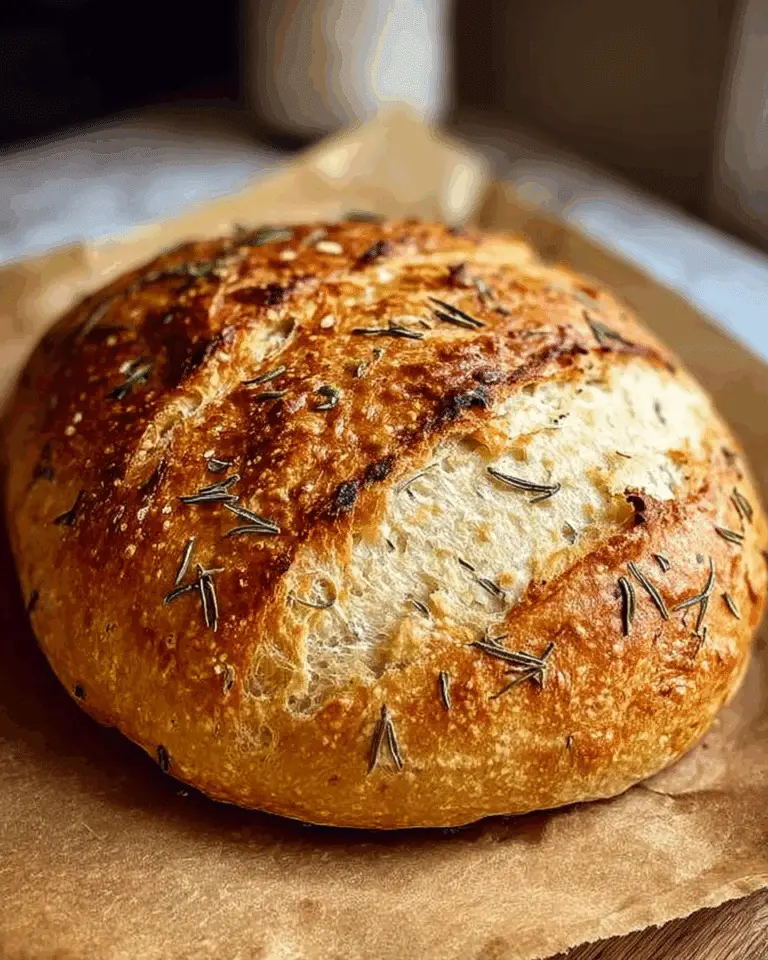no-knead garlic bread that still works! Recipe