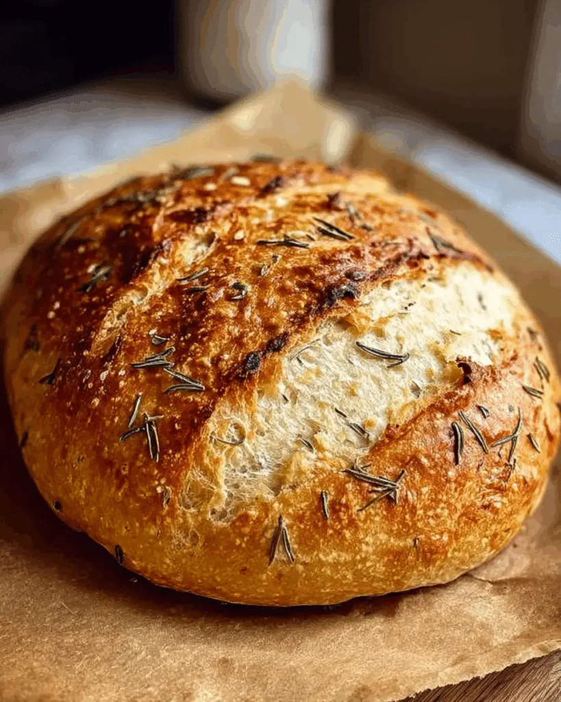 no-knead garlic bread that still works! Recipe