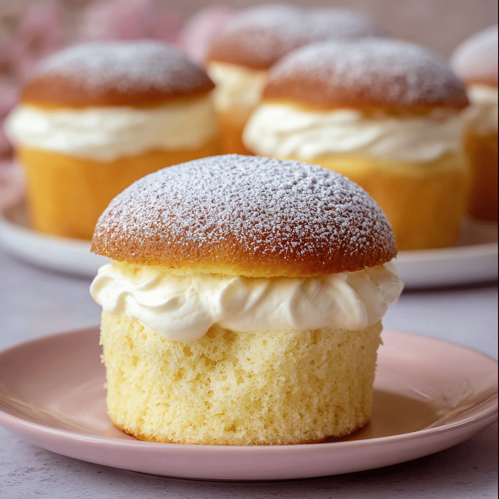 Japanese Cotton Cheesecake Cupcakes Recipe - Recipe Image