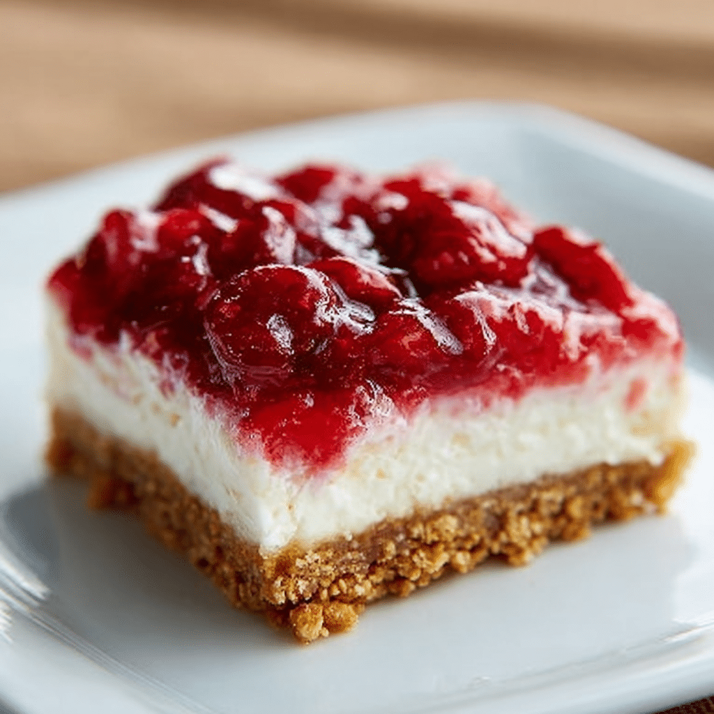 No Bake Cherry Cheesecake Recipe - Recipe Image