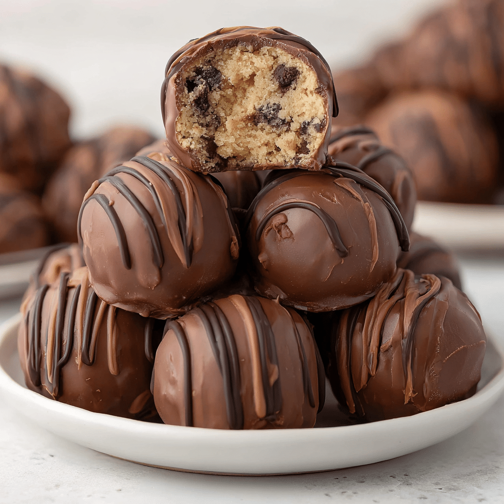 Chocolate Chip Cookie Dough Brownie Bombs Recipe - Recipe Image