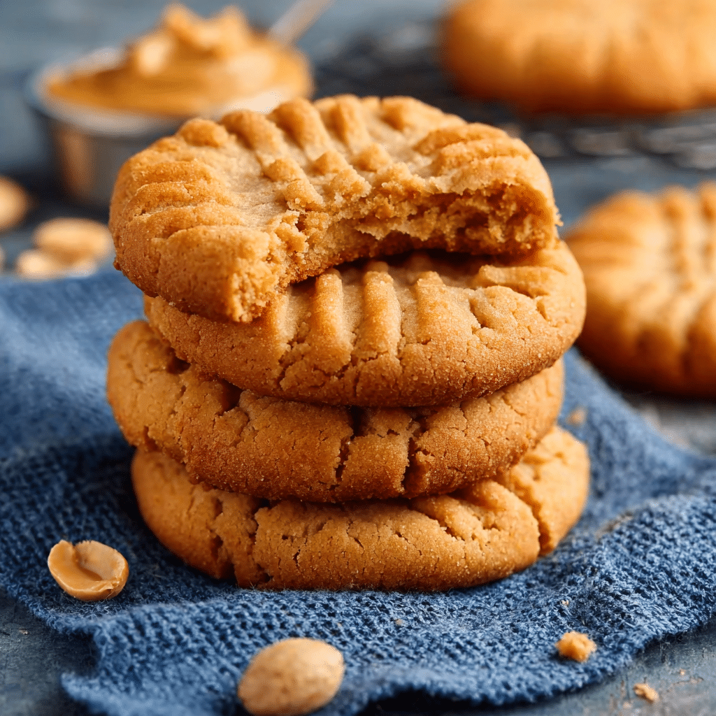 Old-Fashioned Peanut Butter Cookies Recipe - Recipe Image