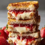 Easy Fried Strawberry Cheesecake Sandwiches Recipe