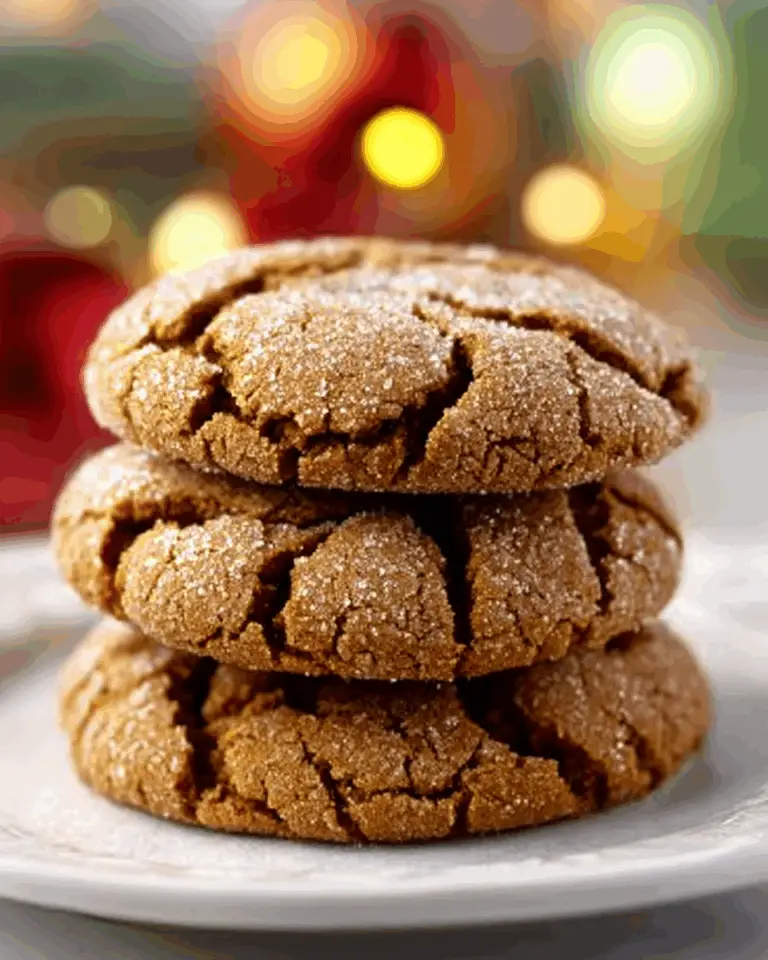 Soft & Chewy Ginger Molasses Cookies Recipe