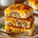 Sausage Cheese Butter Swim Biscuits Recipe