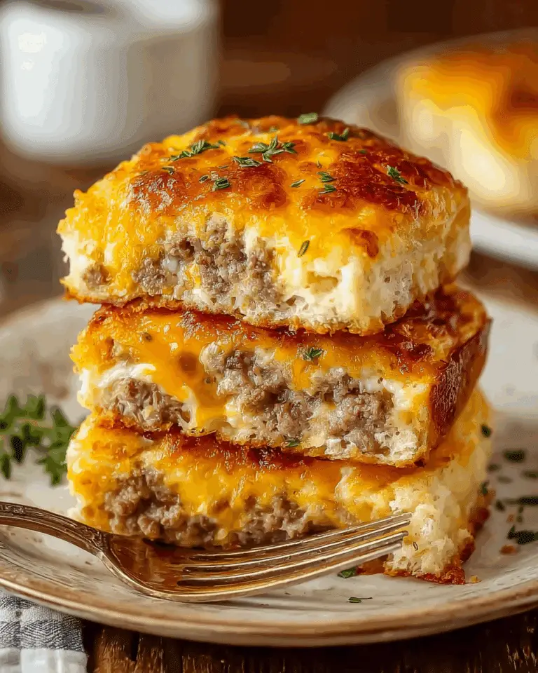 Sausage Cheese Butter Swim Biscuits Recipe