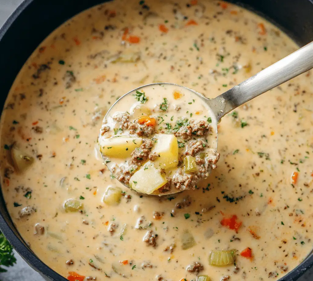 Warm Sausage Potato Soup Recipe