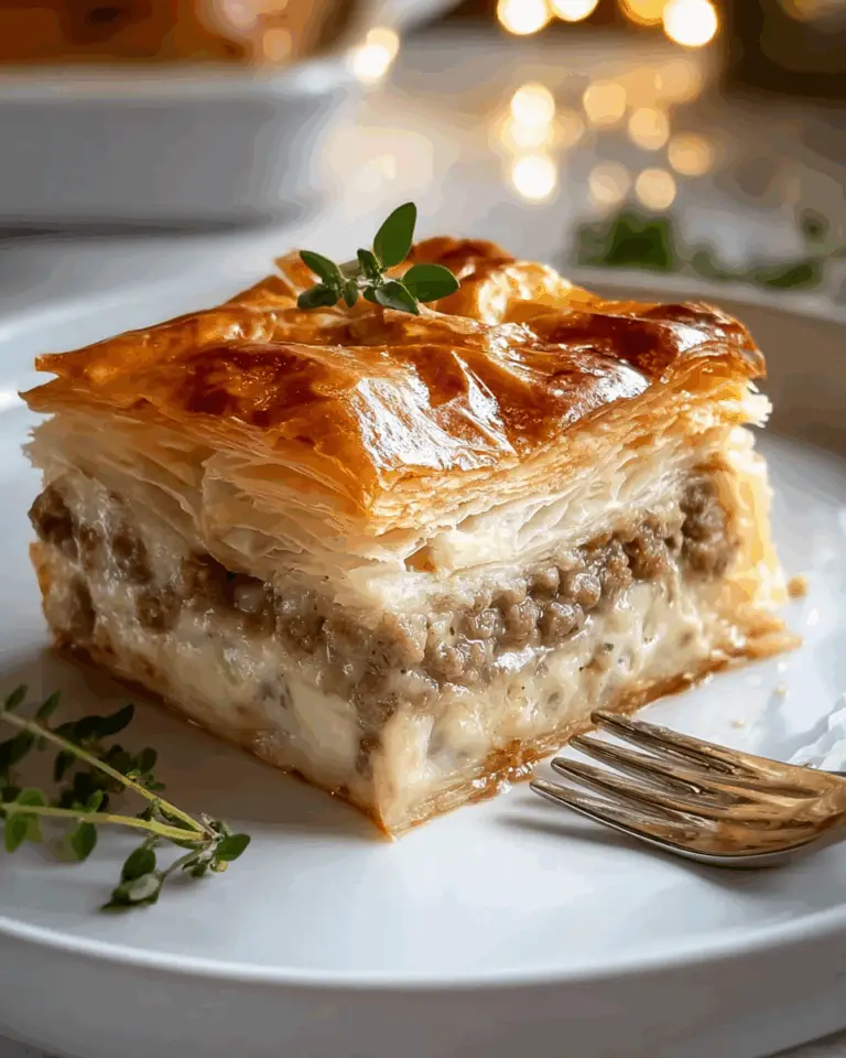 Sausage Gravy Puff Pie Recipe