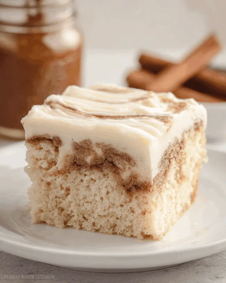 CINNAMON ROLL POKE CAKE! Recipe