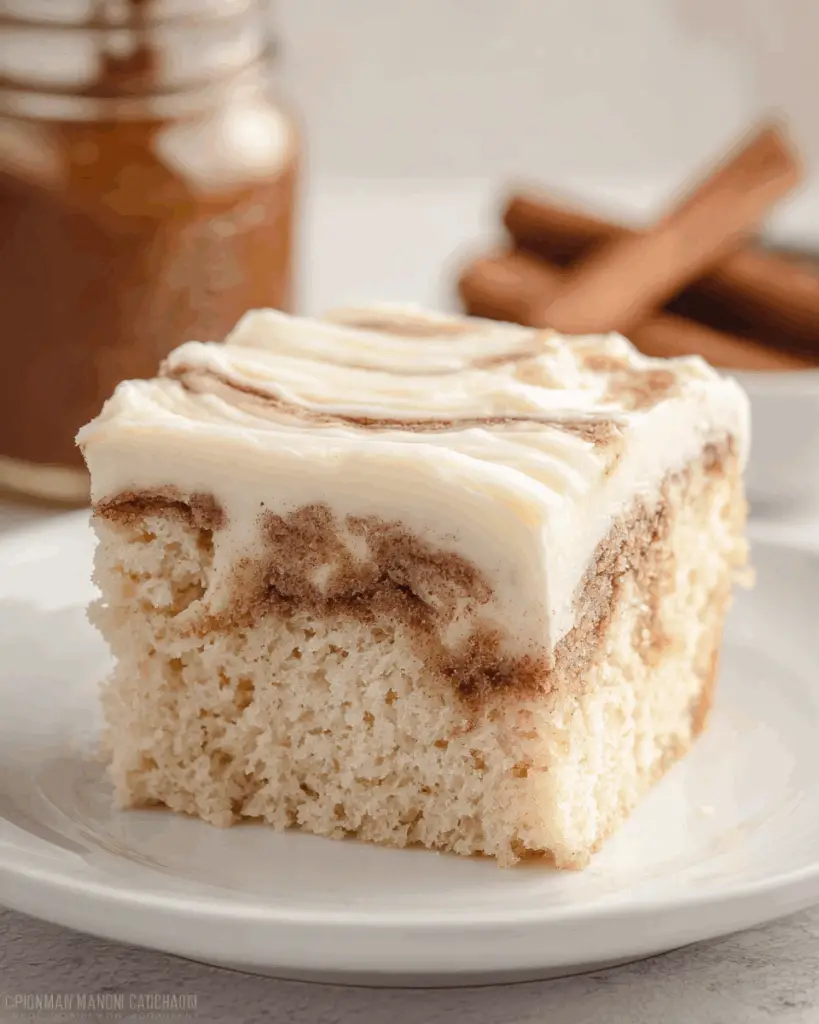 CINNAMON ROLL POKE CAKE! Recipe