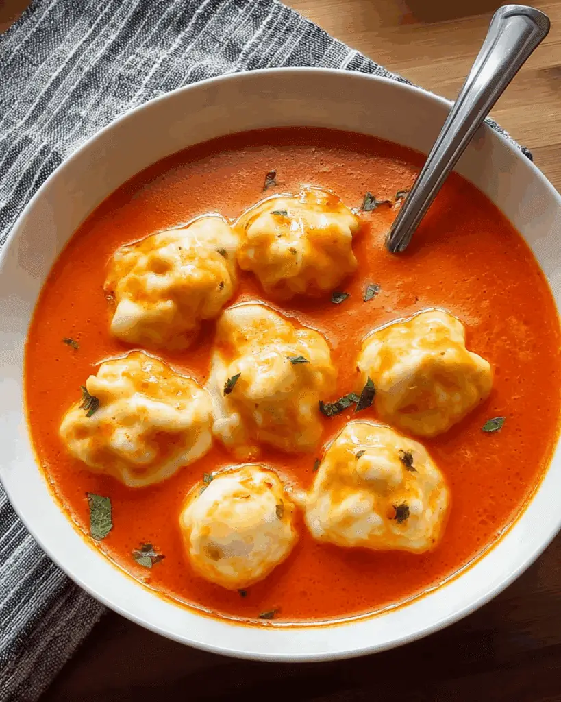 Tomato Dumpling Soup Recipe