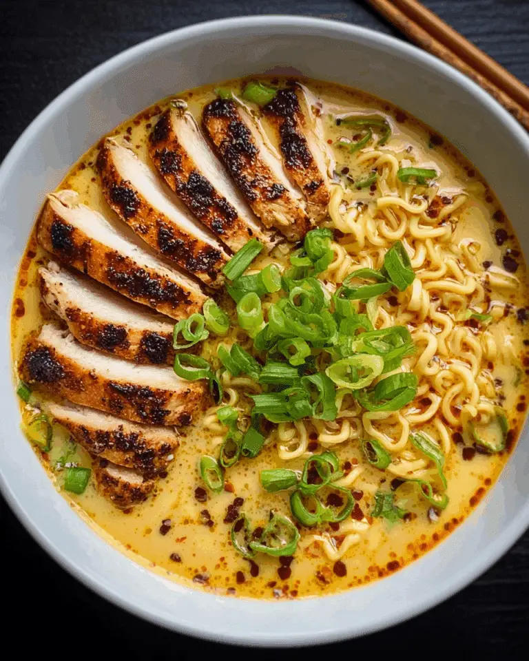 Fiery Chicken Ramen : A Comforting Noodle Bowl Recipe