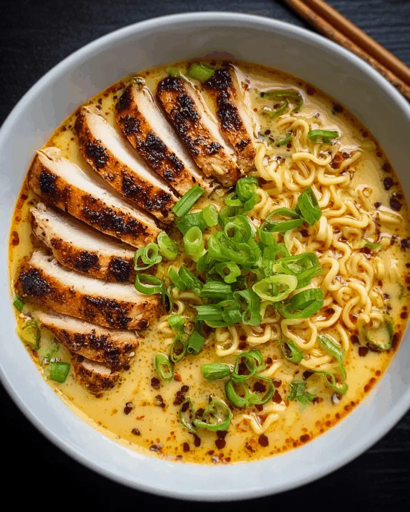 Fiery Chicken Ramen : A Comforting Noodle Bowl Recipe