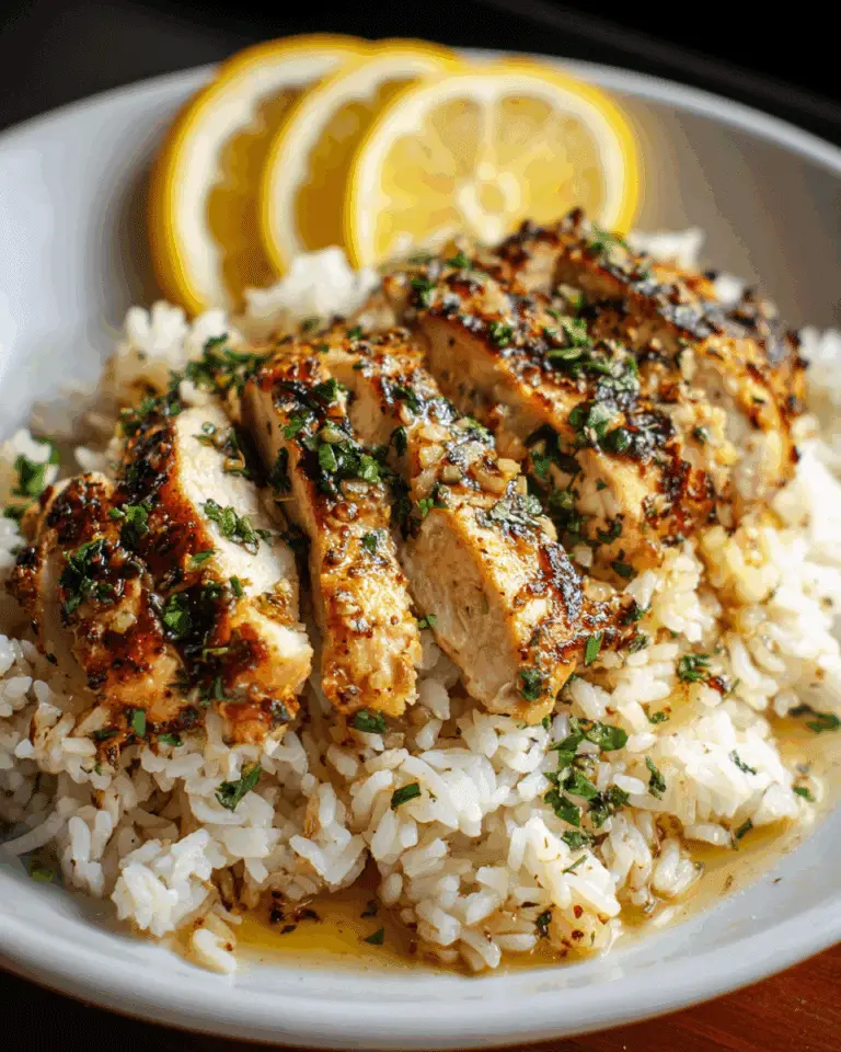 Chicken Scampi Creamy Garlic Rice Recipe