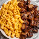 Cajun Steak Tips in Cheesy Rigatoni Parmesan Sauce Recipe