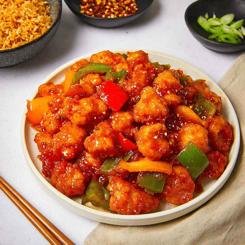 Crispy Sweet and Sour Chicken Recipe - Recipe Image