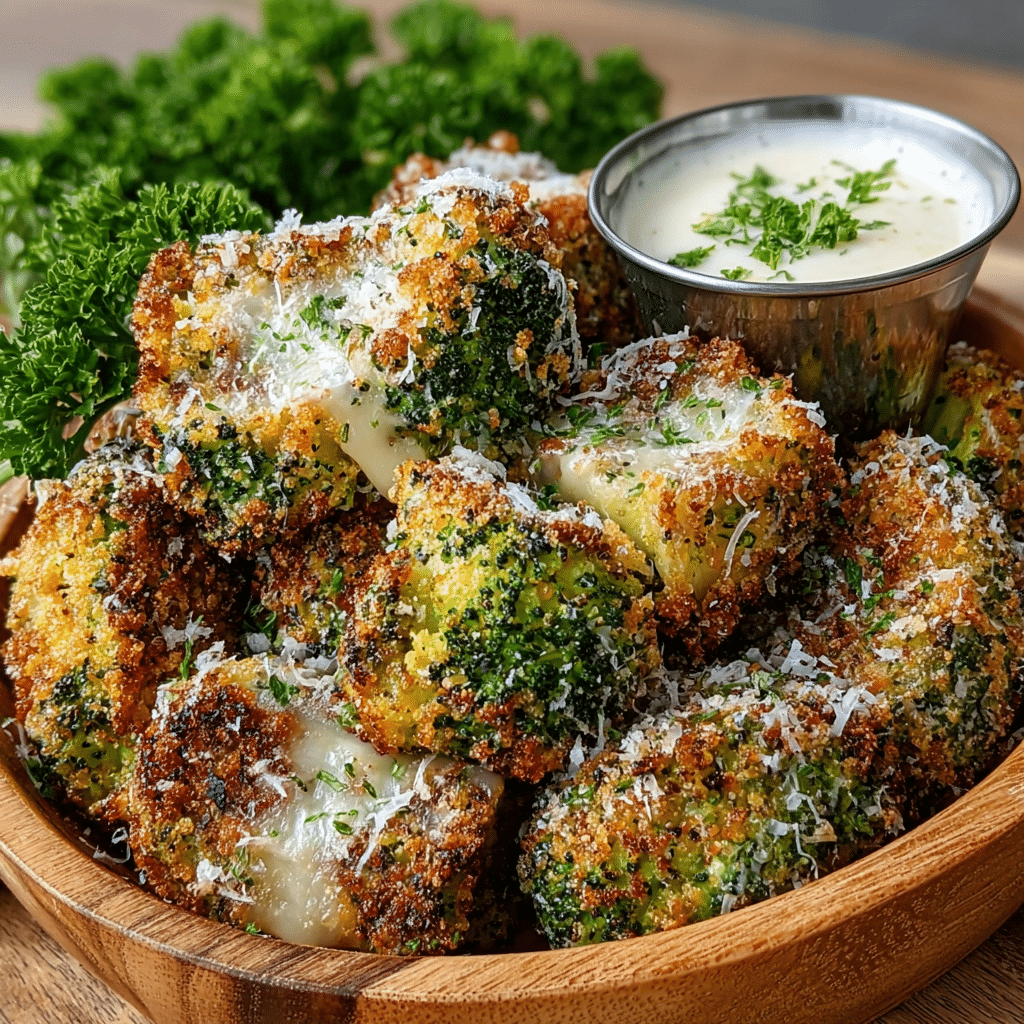 Air Fryer Broccoli Cheddar Poppers Recipe - Recipe Image