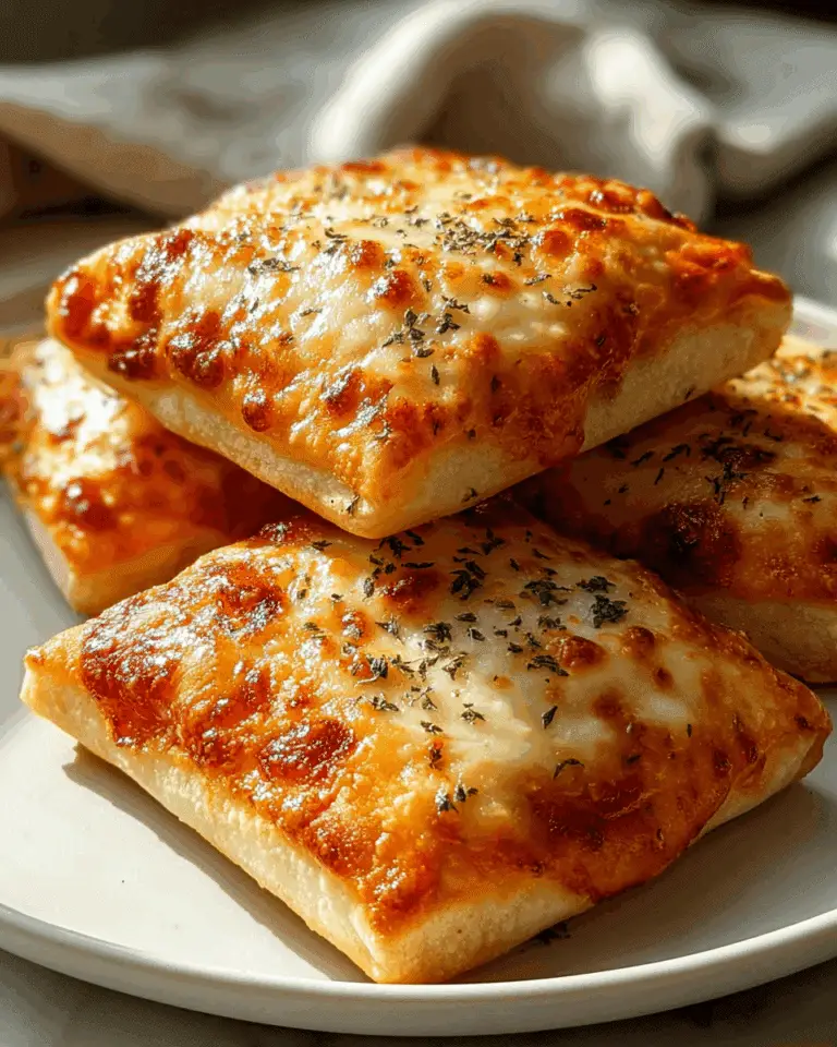 Homemade Cheesy Pizza Pockets Recipe