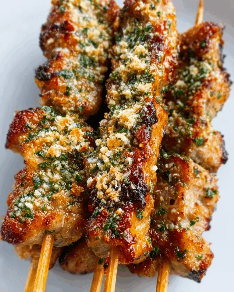 GRILLED RANCH GARLIC PARMESAN CHICKEN SKEWERS Recipe