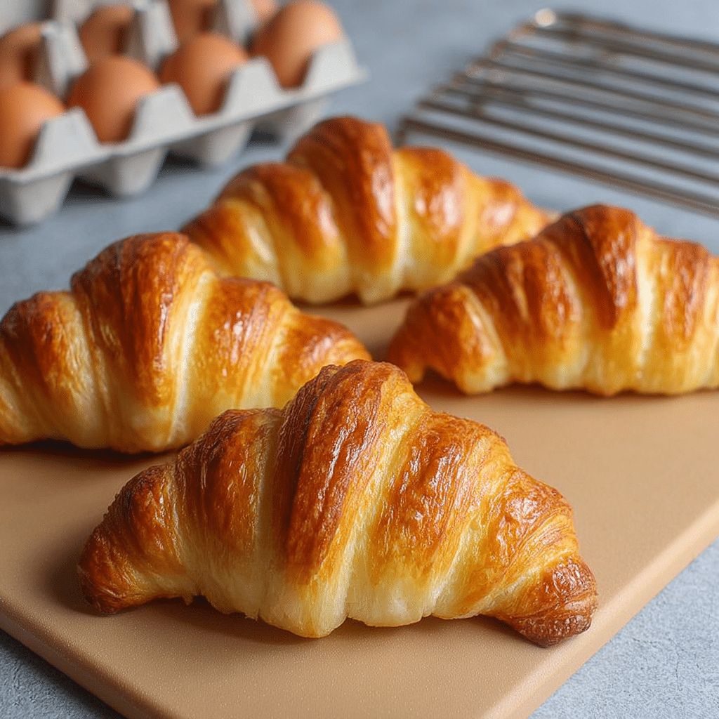 Classic Buttery Croissants (Quick Recipe) Recipe - Recipe Image