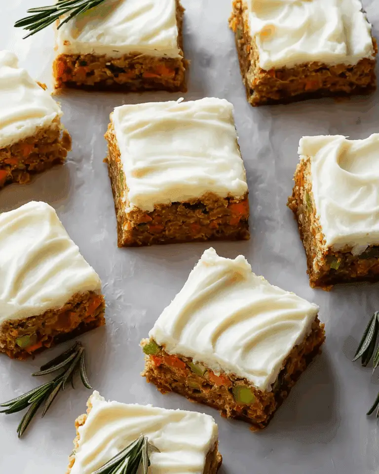 Carrot Zucchini Bars with Lemon Cream Cheese Frosting Recipe