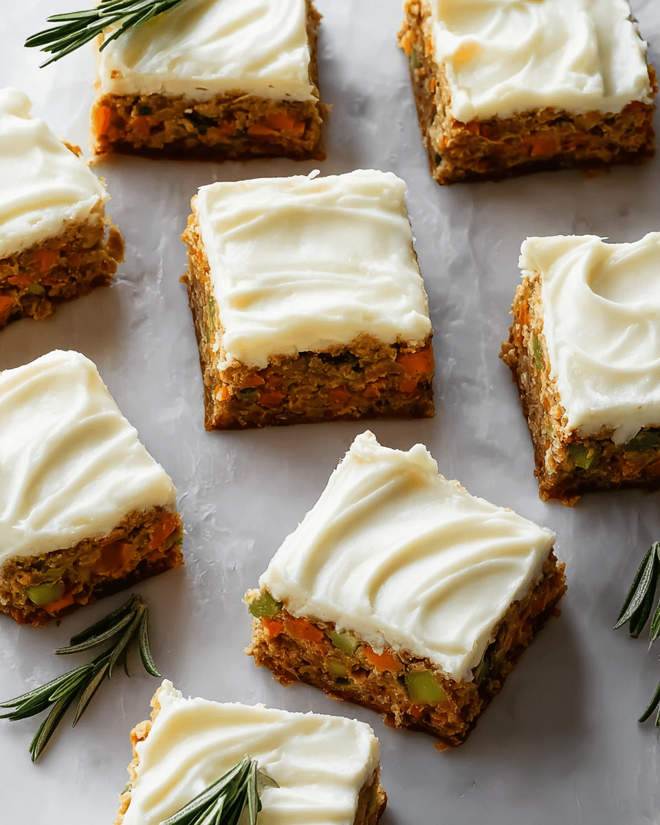 Carrot Zucchini Bars with Lemon Cream Cheese Frosting Recipe