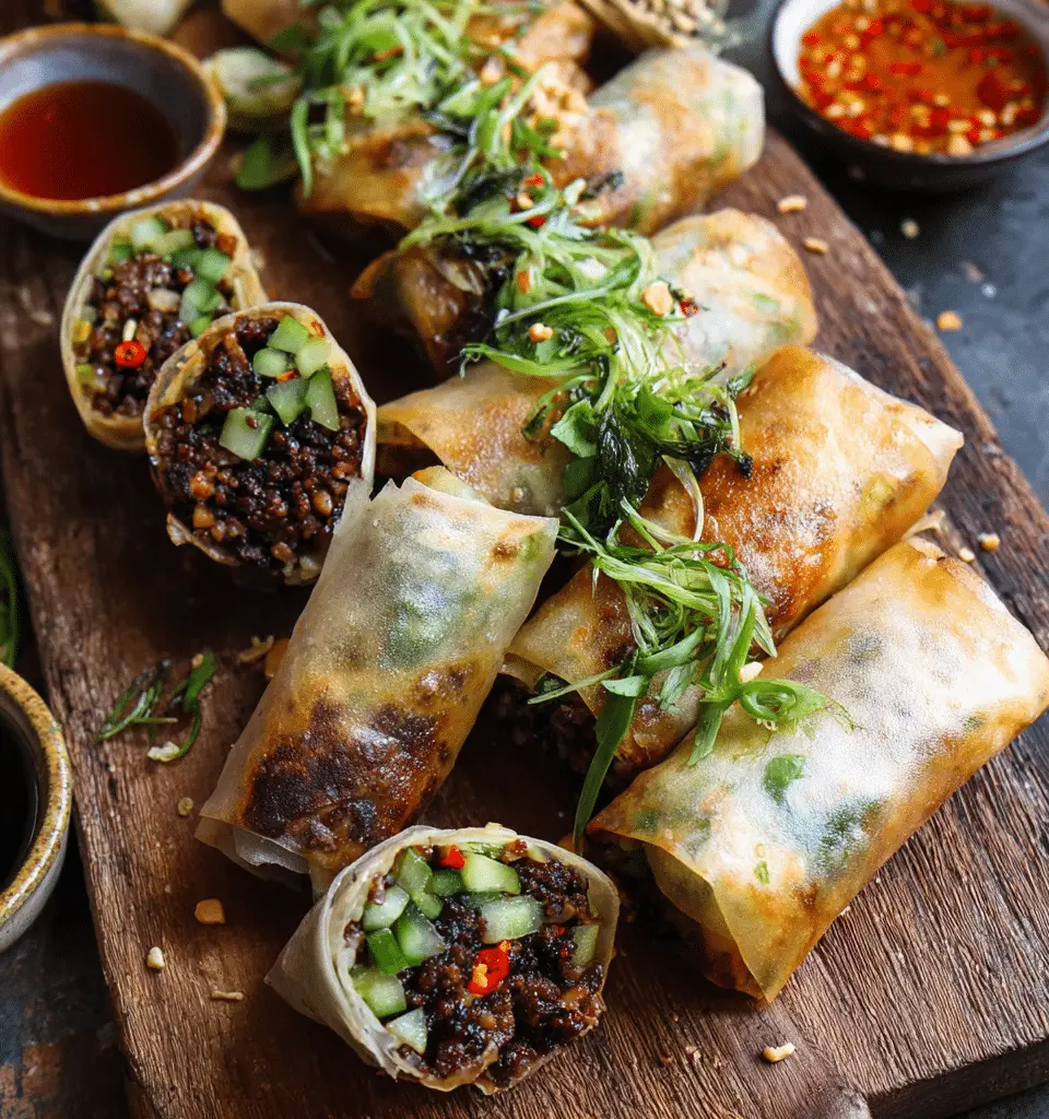 Quick & Flavorful Thai Basil Beef Rolls 4 THE BEST THAI BASIL BEEF ROLLS RECIPE