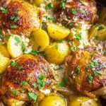 Slow Cooker Garlic Parmesan Chicken and Potatoes Recipe