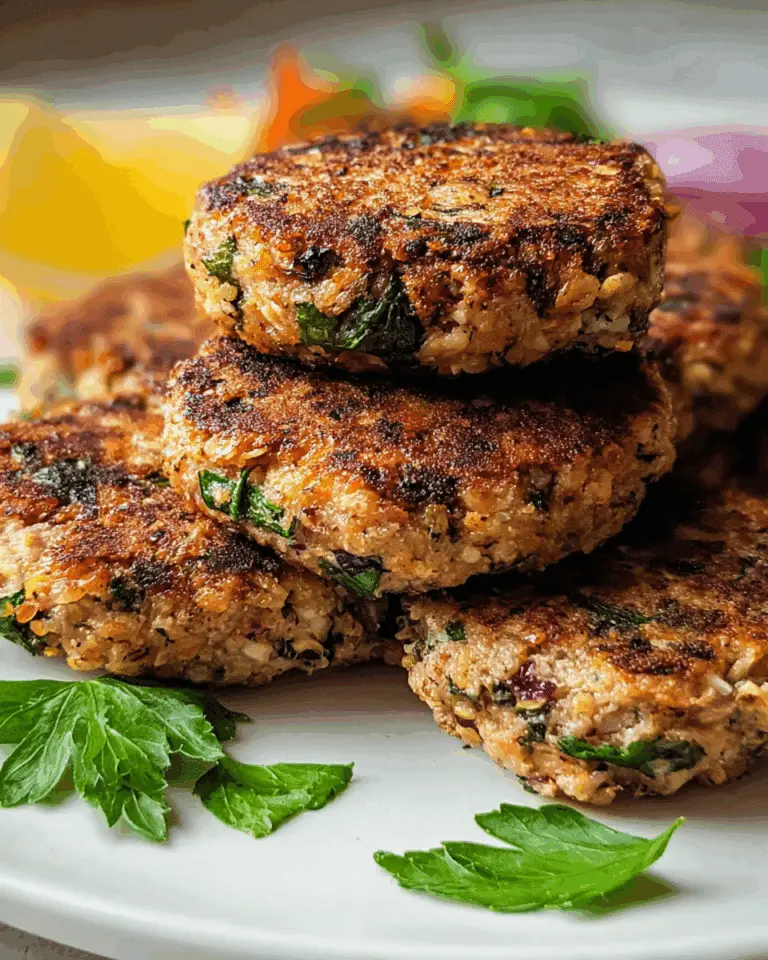 Mediterranean Chicken Patties Recipe