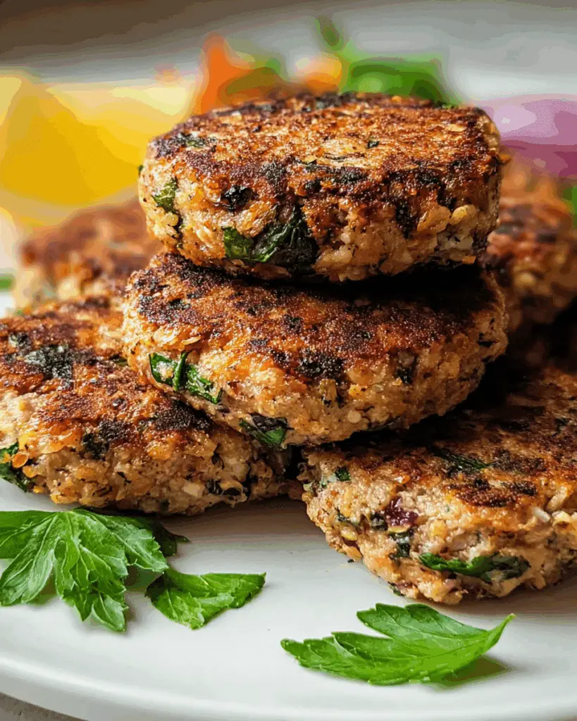 Mediterranean Chicken Patties Recipe