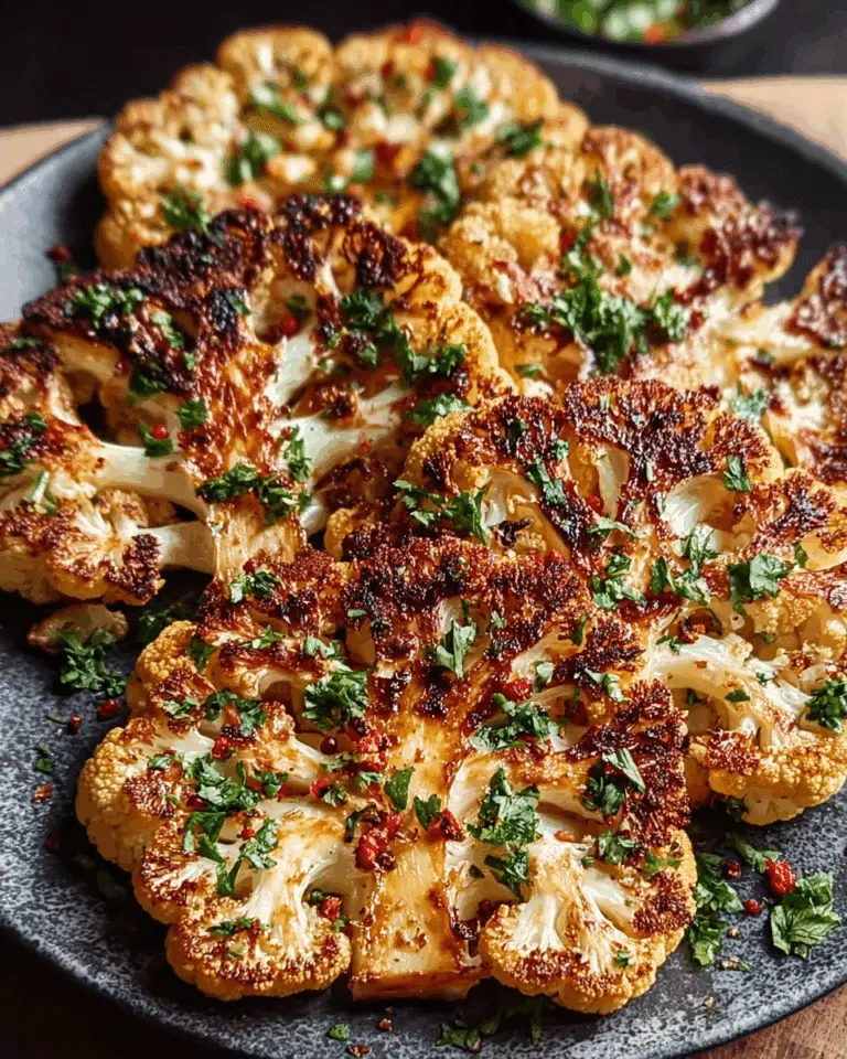 Crispy Baked Cauliflower Steaks Recipe