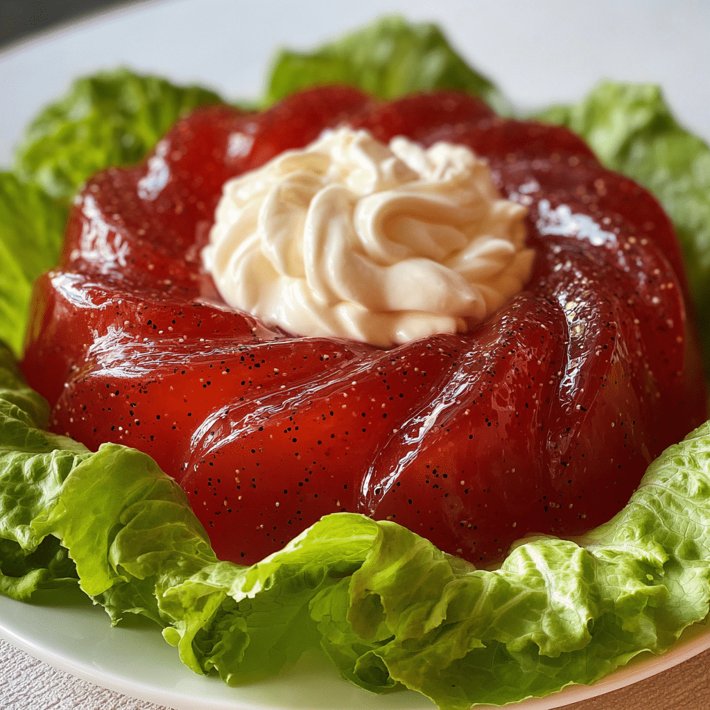 Old Fashioned Tomato Aspic Recipe - Recipe Image