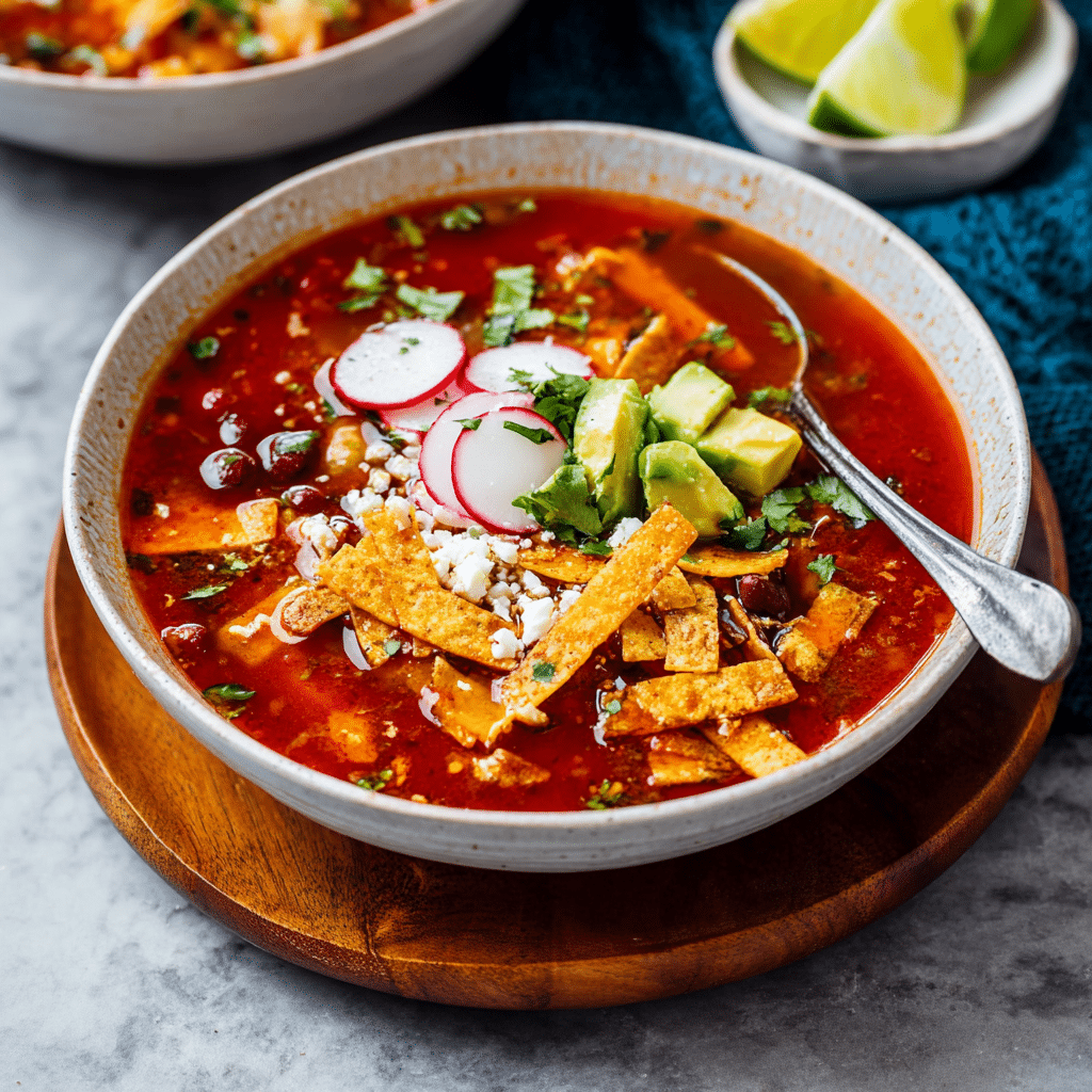 Crockpot Vegetarian Tortilla Soup Recipe - Recipe Image