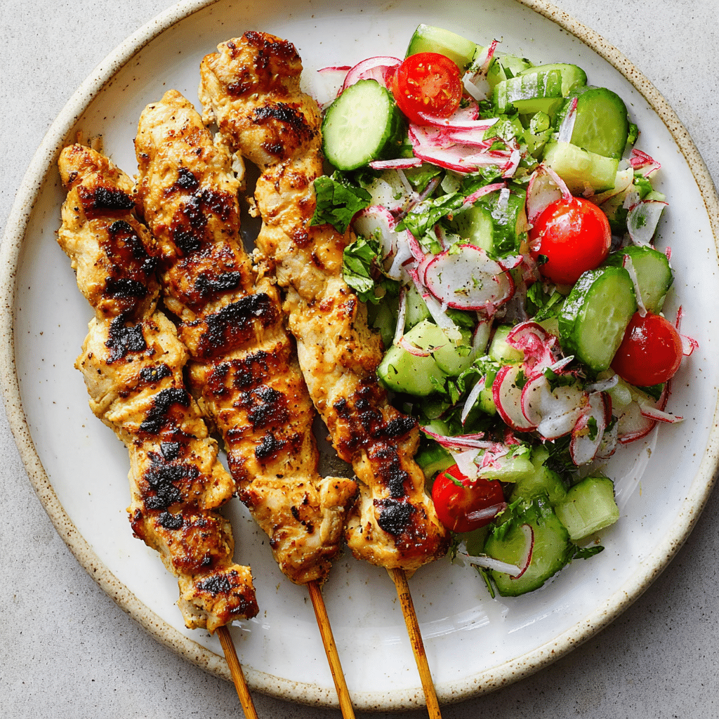 Easy herby lemon skewers Recipe - Recipe Image