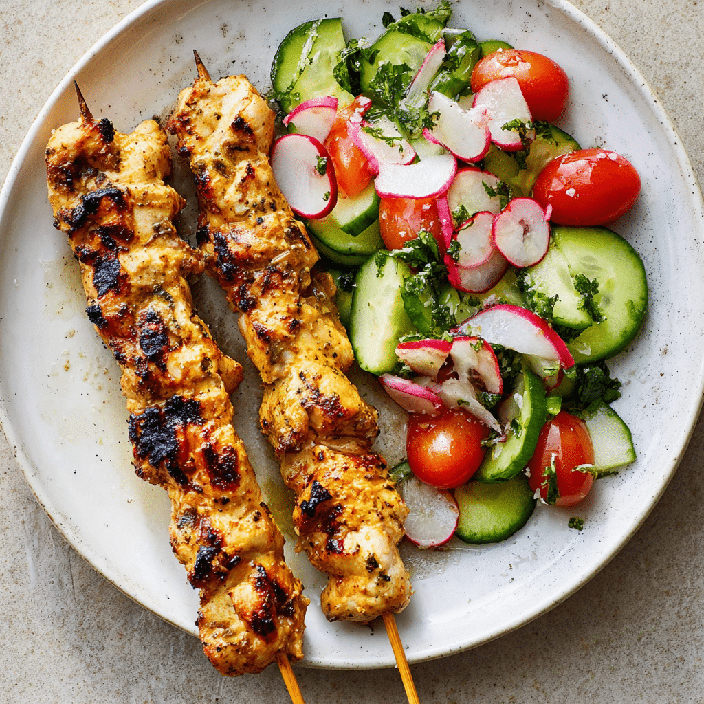 Easy herby lemon skewers Recipe - Recipe Image