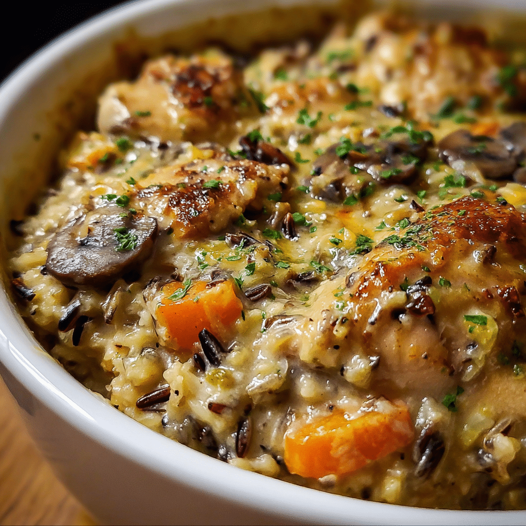 Chicken Wild Rice Casserole Recipe - Recipe Image