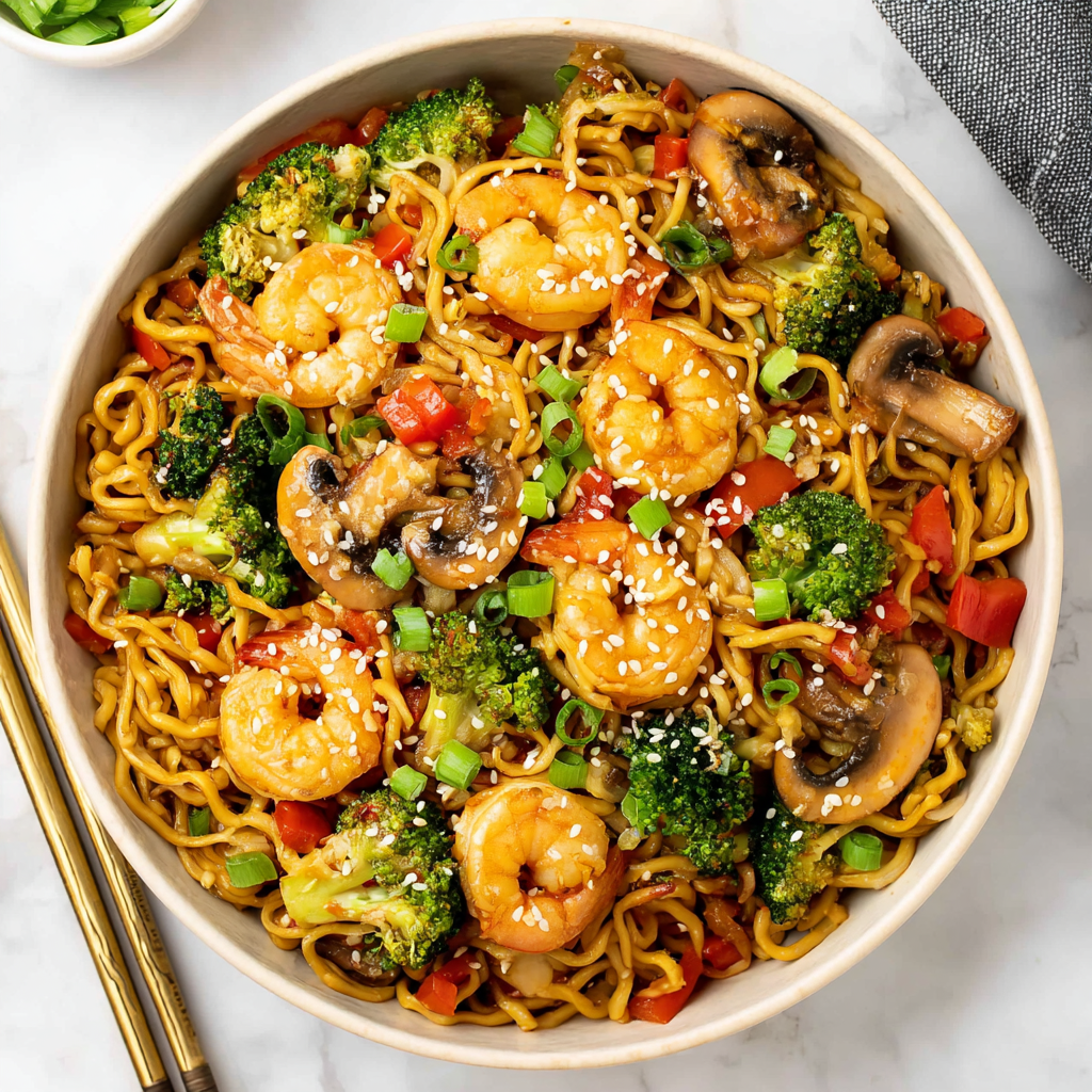 Shrimp With Ramen Recipe - Recipe Image